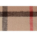 Плед акриловый в клетку Tartan, бежевый с логотипом
