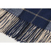Плед акриловый в клетку Tartan, синий с логотипом