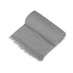 Плед акриловый Mohair, серый с логотипом