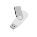 USB3.0/USB Type-C флешка на 16 Гб Квебек C, белый с логотипом