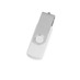 USB3.0/USB Type-C флешка на 16 Гб Квебек C, белый с логотипом