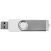USB3.0/USB Type-C флешка на 16 Гб Квебек C, белый с логотипом