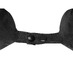 Подушка Basic из микрофибры с эффектом памяти U-shape, черный с логотипом