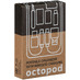 Органайзер с беспроводной зарядкой и набором адаптеров Octopod, черный с логотипом