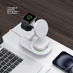 Беспроводная зарядная станция 3 в 1 MagSafe QI2 NEO, белый, Deppa с логотипом