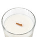 Ароматическая свеча в прозрачном стакане, сандал и мускус, 190 мл, прозрачный (без лого LM) с логотипом