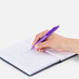 Ручка шариковая Prodir DS8 PRR-T Soft Touch, фиолетовая с логотипом