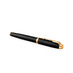 Перьевая ручка Parker IM Premium Black GT, перо: F, цвет чернил: blue, в подарочной упаковке. с логотипом