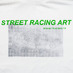Футболка Street Racing Art, белая с логотипом
