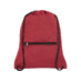 Складной рюкзак со шнурком Hoss, heather dark red с логотипом