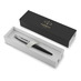 Шариковая ручка Parker Jotter Essential, Satin Black CT, стержень: M, цвет чернил : blue или black с логотипом