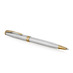 Ручка шариковая Parker Sonnet Core Stainless Steel GT, серебристый/золотистый с логотипом