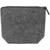 Косметичка Felt из RPET-фетра, серый с логотипом