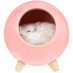 Беспроводная лампа-колонка Right Meow, розовая с логотипом