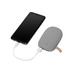 Внешний аккумулятор в форме камня Stone, 7800 mAh, серый с логотипом