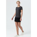 Футболка женская Regent Fit Women, черный меланж с логотипом