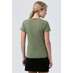 Футболка женская Regent Fit Women, меланж хаки с логотипом
