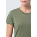 Футболка женская Regent Fit Women, меланж хаки с логотипом