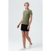 Футболка женская Regent Fit Women, меланж хаки с логотипом