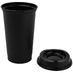 Стакан с крышкой Color Cap Black, черный с логотипом