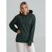 Толстовка с капюшоном унисекс Hoodie, темно-зеленый меланж с логотипом
