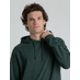 Толстовка с капюшоном унисекс Hoodie, темно-зеленый меланж с логотипом