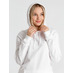 Толстовка с капюшоном унисекс Hoodie, белая с логотипом