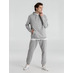 Толстовка с капюшоном унисекс Hoodie, серый меланж с логотипом