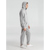 Толстовка с капюшоном унисекс Hoodie, серый меланж с логотипом