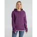 Толстовка с капюшоном унисекс Hoodie, фиолетовый меланж с логотипом