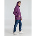 Толстовка с капюшоном унисекс Hoodie, фиолетовый меланж с логотипом