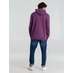 Толстовка с капюшоном унисекс Hoodie, фиолетовый меланж с логотипом