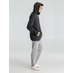 Толстовка с капюшоном унисекс Hoodie, серый меланж (антрацит) с логотипом