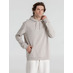 Толстовка с капюшоном унисекс Hoodie, дымчато-серая с логотипом