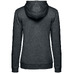 Толстовка с капюшоном женская Hoodie, серый меланж (антрацит) с логотипом