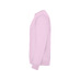 Свитшот с начесом Clasica унисекс, светло-розовый с логотипом