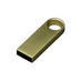 USB 2.0-флешка на 128 Гб с мини чипом и круглым отверстием, золотистый с логотипом