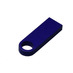 USB 3.0-флешка на 128 Гб с мини чипом и круглым отверстием, синий с логотипом