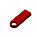 USB 3.0-флешка на 128 Гб с мини чипом и круглым отверстием, красный с логотипом