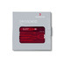Швейцарская карточка VICTORINOX SwissCard Classic, 10 функций, полупрозрачная красная с логотипом