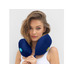 Подушка для путешествий со встроенным массажером Massage Tranquility Pillow, синий с логотипом