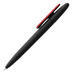 Ручка шариковая Prodir DS5 TRR-P Soft Touch, черная с красным с логотипом
