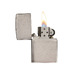 Зажигалка ZIPPO Armor™ c покрытием Brushed Chrome, латунь/сталь, серебристая, матовая, 38x13x57 мм с логотипом