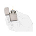 Зажигалка ZIPPO Armor™ c покрытием Brushed Chrome, латунь/сталь, серебристая, матовая, 38x13x57 мм с логотипом