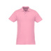 Мужское поло Helios с коротким рукавом, light pink с логотипом