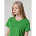 Футболка женская T-bolka Lady, ярко-зеленая с логотипом