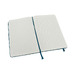 Записная книжка Moleskine Classic (в линейку) в твердой обложке, Large (13х21см), сапфир с логотипом