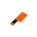 USB-флешка на 32 Гб в виде пластиковой карточки, оранжевый с логотипом