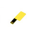 USB-флешка на 32 Гб в виде пластиковой карточки, желтый с логотипом