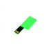 USB-флешка на 32 Гб в виде пластиковой карточки, зеленый с логотипом